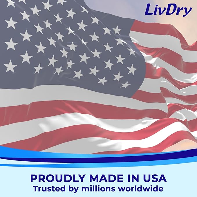 LivDry Adult XL Incontinence Underwear, Extra Absorbency Adult Diapers, Leak Protection, X-Large, 14-Pack