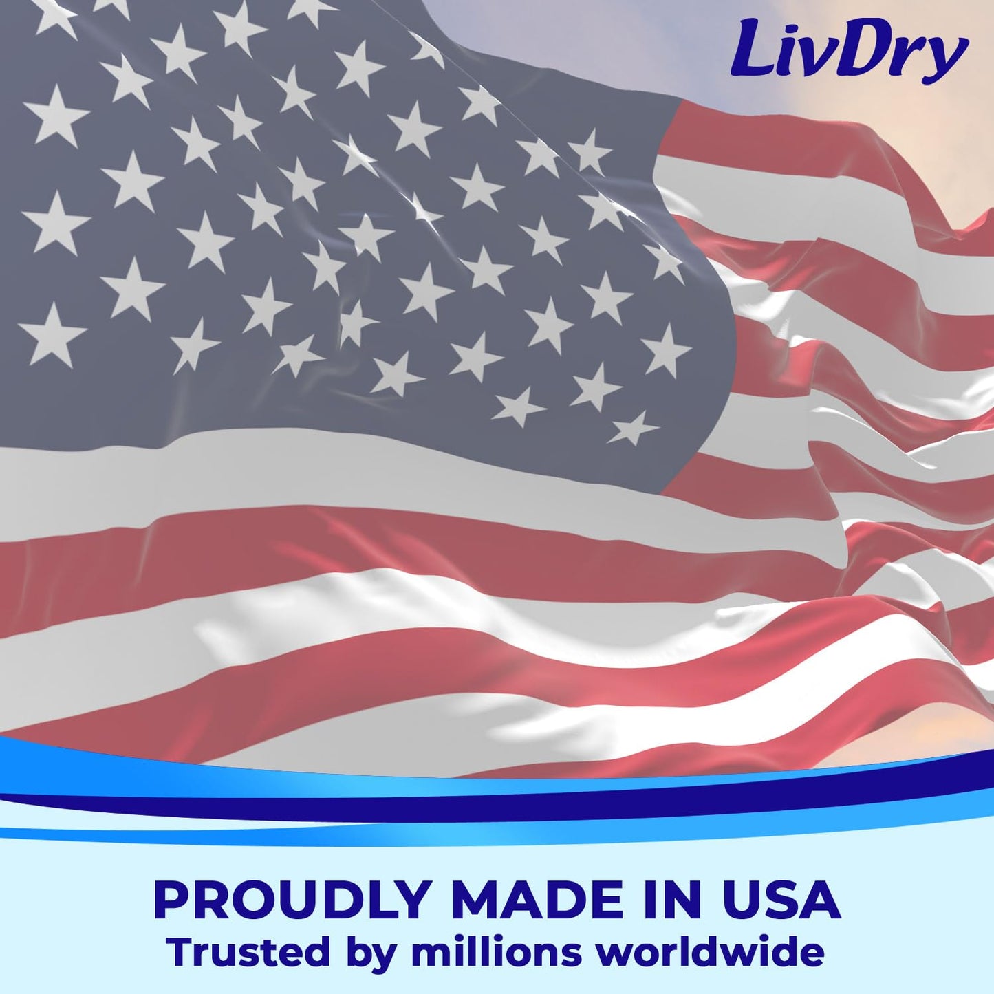 LivDry Adult Incontinence Underwear, Extra Absorbency Adult Diapers, Leak Protection, Small, 80-Pack