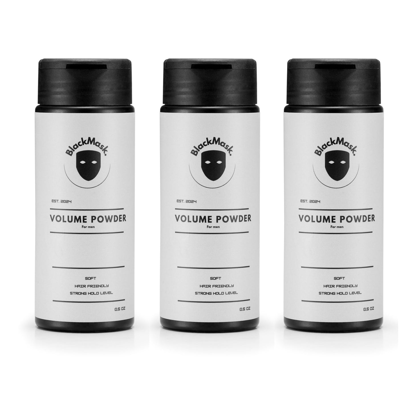 BlackMask 3 Pack Volume Hair Powder, Texture Powder for Men