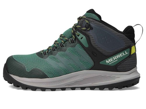 Merrell Men's Nova 3 Mid Waterproof Carbon Fiber Construction Boot, Forest/Hiviz, 15