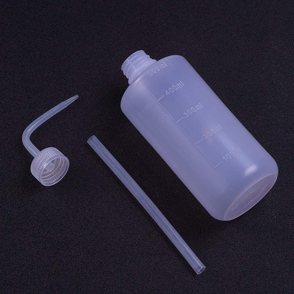 UPTATSUPPLY 3 PCS Tattoo Bottle Squeeze Wash Bottle Convenient Green Soap Supply Wash Tattoo Accessories (500ml)