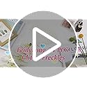 FeidyLong Glitter Freckles, 24 PCS Gold Face Glitter Makeup Accessories, Face Glitter Tattoos Makeup Patches for Women, Fa...