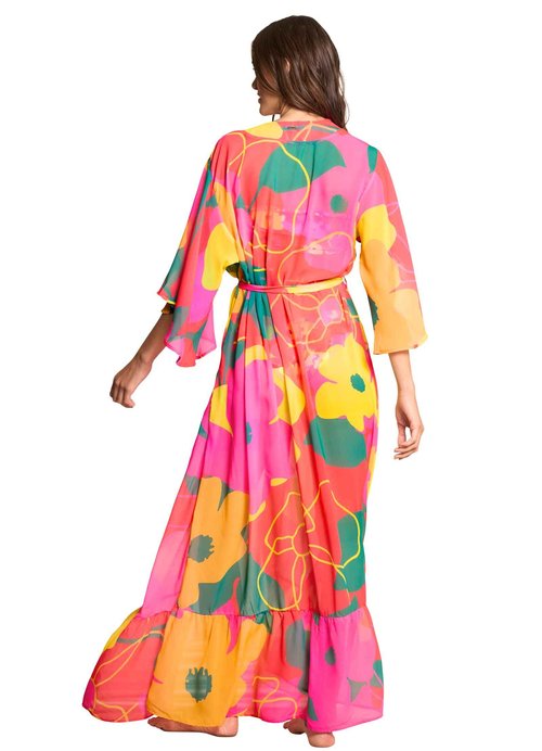 Maaji Womens Kimono Swimwear Cover Up, Open Miscellaneous, Medium US
