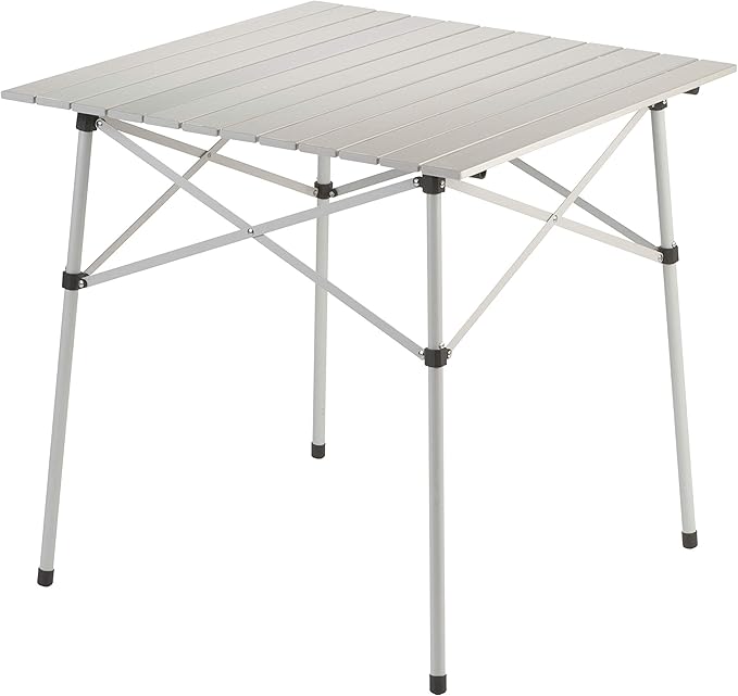 Coleman Outdoor Folding Table, Sturdy Aluminum Camping Table with Snap-Together Design, Seats 4 & Carry Bag Included, Grea...