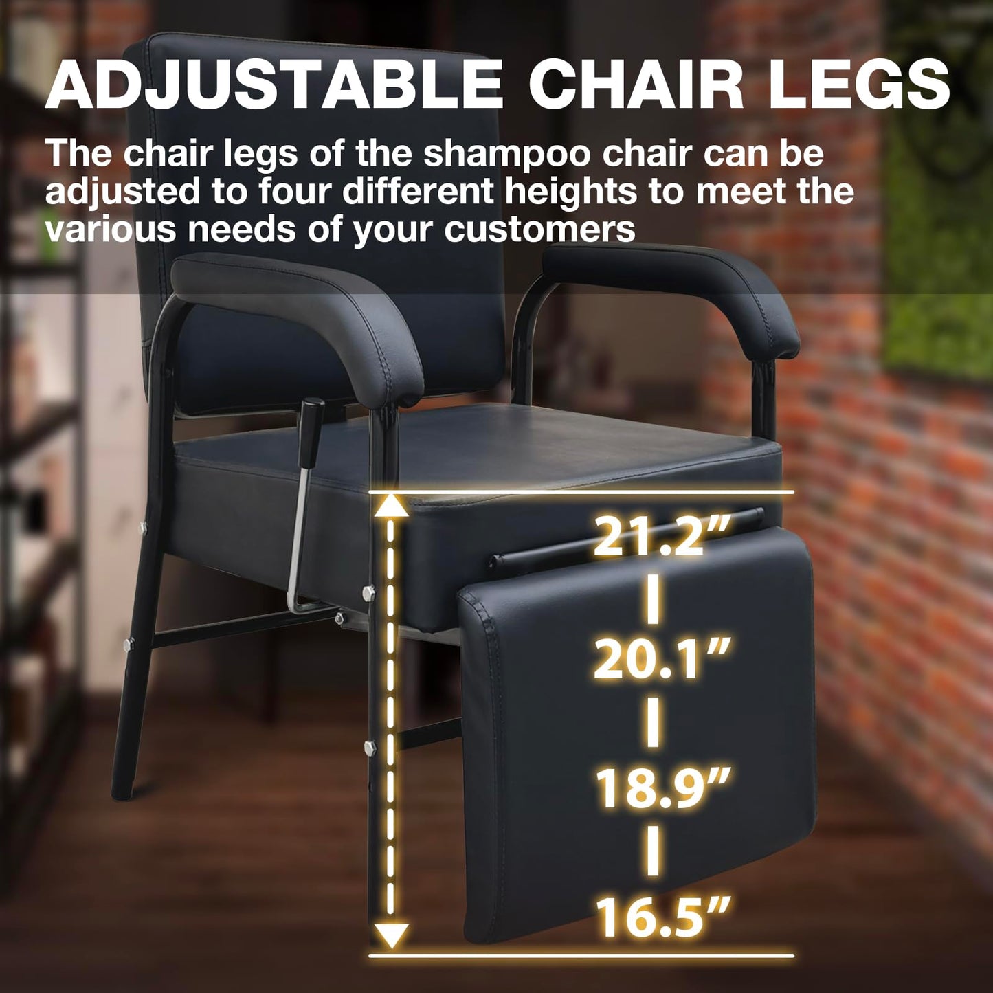 Reclining Shampoo Chairs Adjustable Height Shampoo Chairs for Salon Barber Chair Hair Stylist Chair Recline Salon Chair Spa Beauty Equipment for Hair Stylists, Tattoo Artists, Cosmetologists