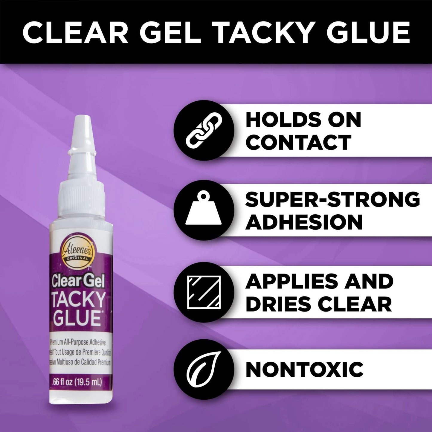 Aleene's Tacky 5-Piece Trial Pack, All Purpose Glue for Crafts and DIY Projects, Includes Original Tacky Glue, Clear Gel, Quick Dry, and Fast Grab Adhesive, .66 fl oz 5-Pack