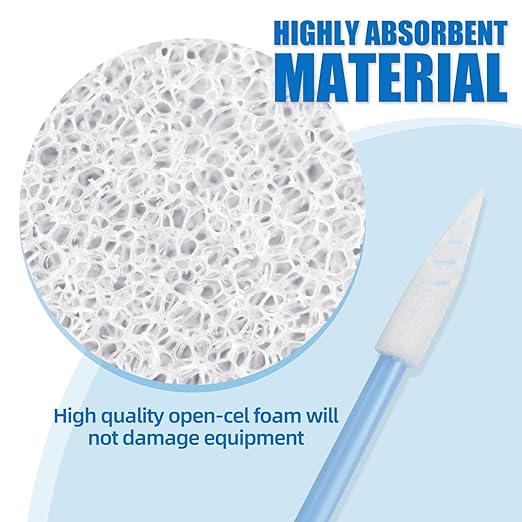 Foam Tip Cleaning Swabs - LUCHOI Thread Cleaning Swab Sticks, Detailing Lab Swab Stick for Inkjet Printer, Camera, Optics Lens, Automotive Detailing (500PCS)