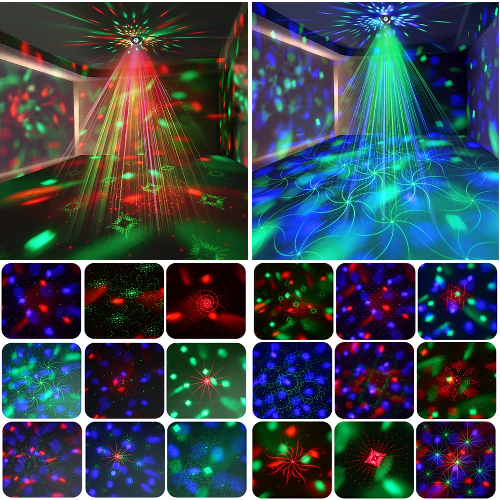 Disco Ball Lights For Parties, Party Dj Lights 3 Magic Ball Sound Activated Strobe Stage Disco Dj Light With Remote Control For