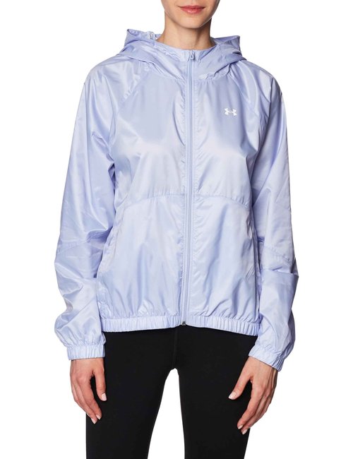 Under Armour Women's Sport Windbreaker Jacket, (539) Celeste / / White, Small