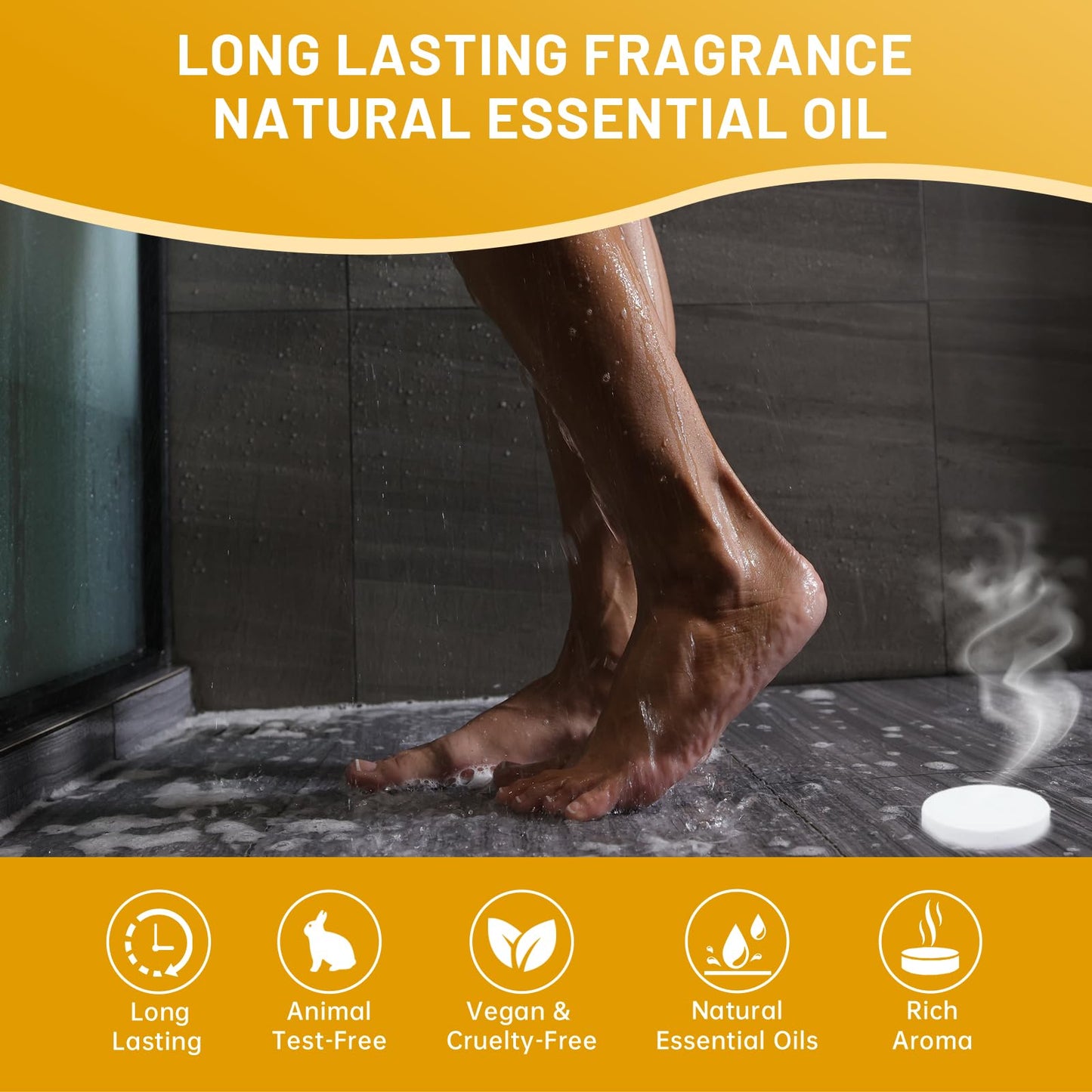 Shower Steamers Aromatherapy, 30-Pack Shower Steamer for Women Men, Shower Bombs with Essential Oils Stress Relief and Self Care, Birthday Gift for Mom, Dad, Wife, Daughter, Son, Friends