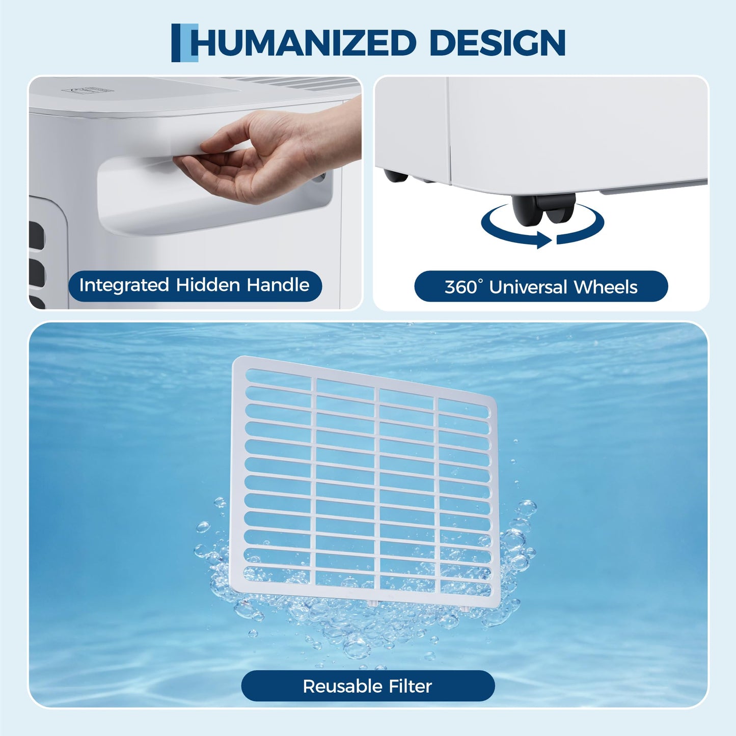 GarveeLife 22 Pints Dehumidifier for Home/Basement/Bathroom/Bedroom, 3000 Sq. Ft with Energy Star Certified Auto Defrost, 24H Timer, Auto Shut Off
