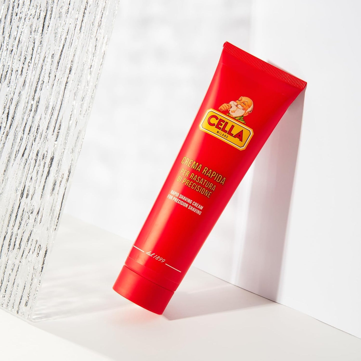 CELLA MILANO, Brushless Fast Shaving Cream for Precision Shaving, Transparent, Delivers for a Smooth Shave, Great for Prrecision