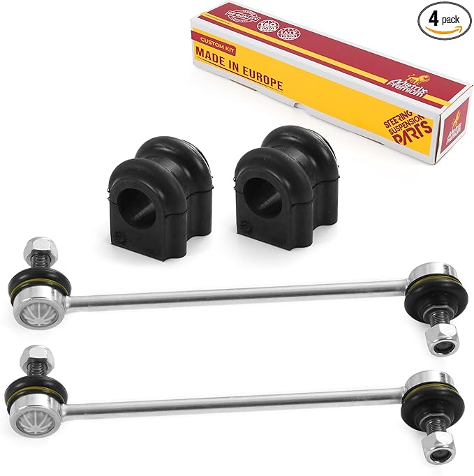 Metrix Premium Chassis Parts - 4 PC L/R Front Sway Bar Stabilizer End Link & Front Stabilizer Bar Bushing Kit Fits 07-10 K...