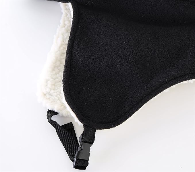Connectyle Men's Sherpa Lined Warm Winter Hats with Visor Windproof Earflap Hat Outdoor Thermal Skull Cap Trapper Hat