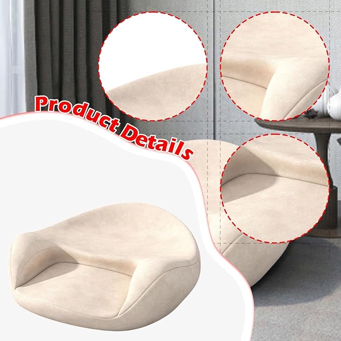 Meditation Cushion Yoga Mat Cushion Support Equipment Creative Seat Floor Pillow for Bedroom Tea Ceremony Sitting Living Room, Champagne