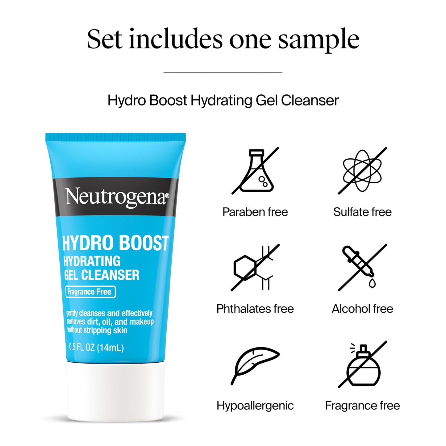 Neutrogena Rapid Wrinkle Repair Retinol Pro+ Night Cream Face Moisturizer, Anti-Aging Face Cream, 1.7 oz + Trial Size Hydro Boost Facial Cleanser, 0.5 fl. oz