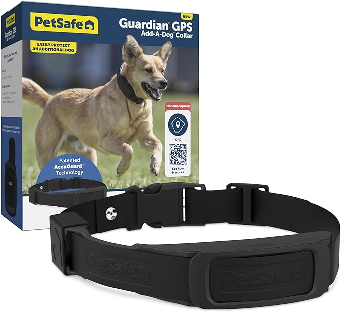 PetSafe Guardian GPS Dog Fence Add-A-Dog Collar - Add-On for Guardian GPS Fence System - AccuGuard Technology - Tone Vibra...