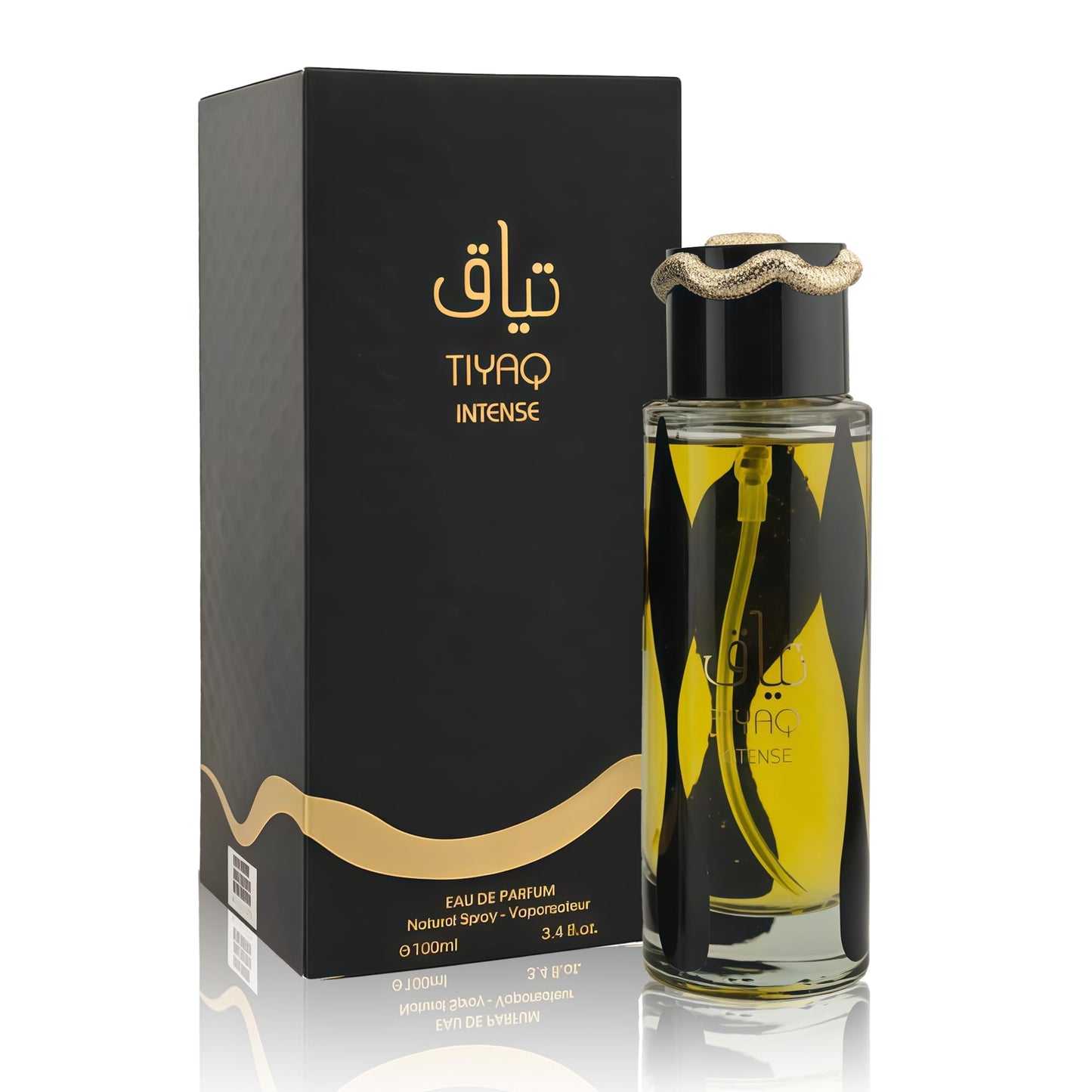 Men's Cologne TIYAQ Intense Noteds with Bergamot,Saffron, Amber & Cinnamon - Eau de Parfum Long-Lasting Fragrance for Unisex, 3.40 Ounce / 100 ml Women/Men Perfume