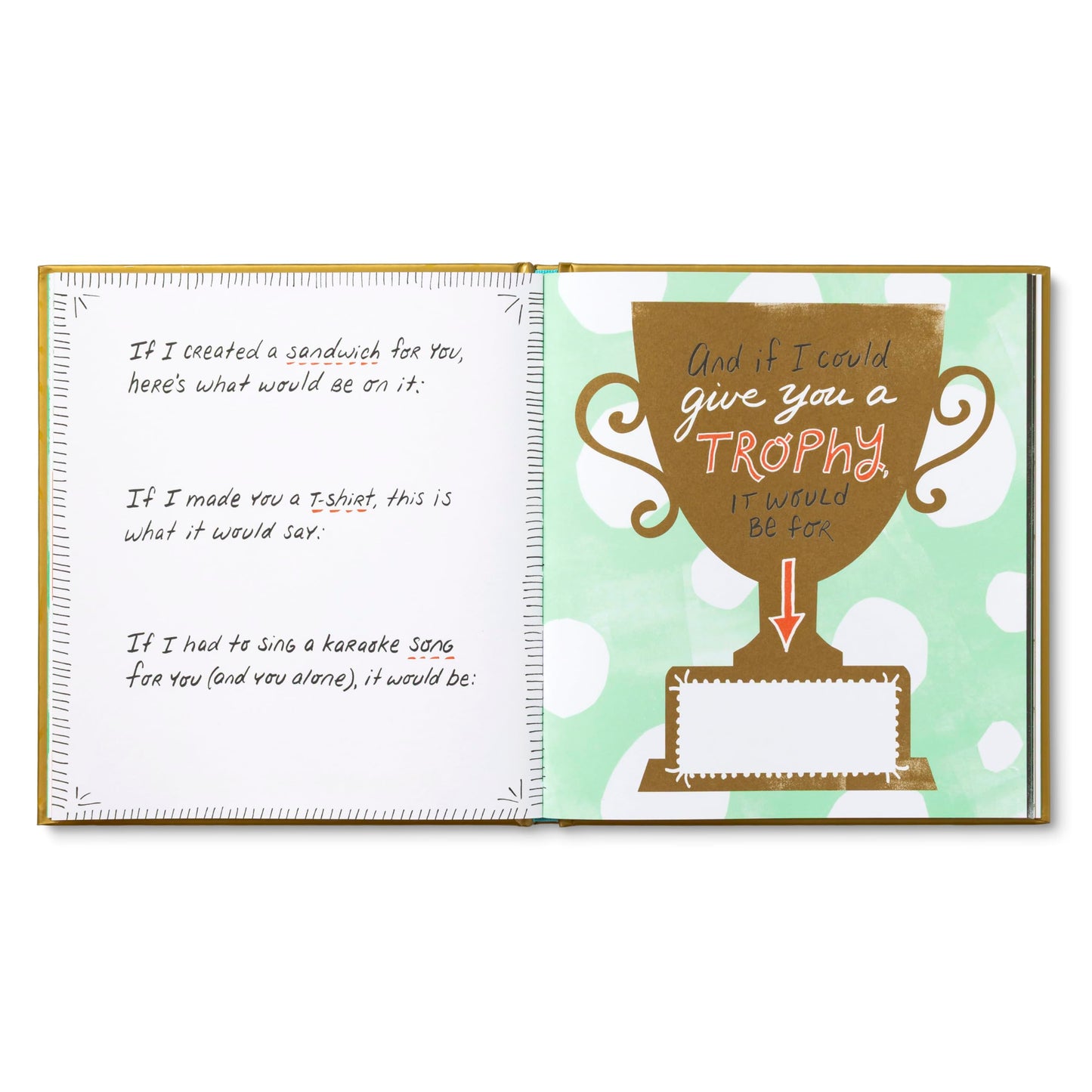 I Wrote a Book About You: Gold Edition: A Personalized Fill-in-the-Blanks Gift Book for Friends, Family, or Partners