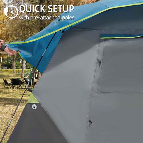 CAMEL CROWN Tents for Camping 4 Person Tent Waterproof Easy Setup Backpacking Tents with Floor Mats 3/4/5 Person Family Tent for Outdoor Hiking