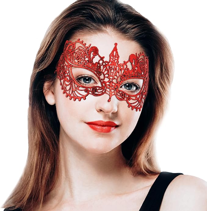 Takmor Lace Masquerade Mask for Women, costume mask lace mask for masquerade party for Costume Venetian Valentine's Day