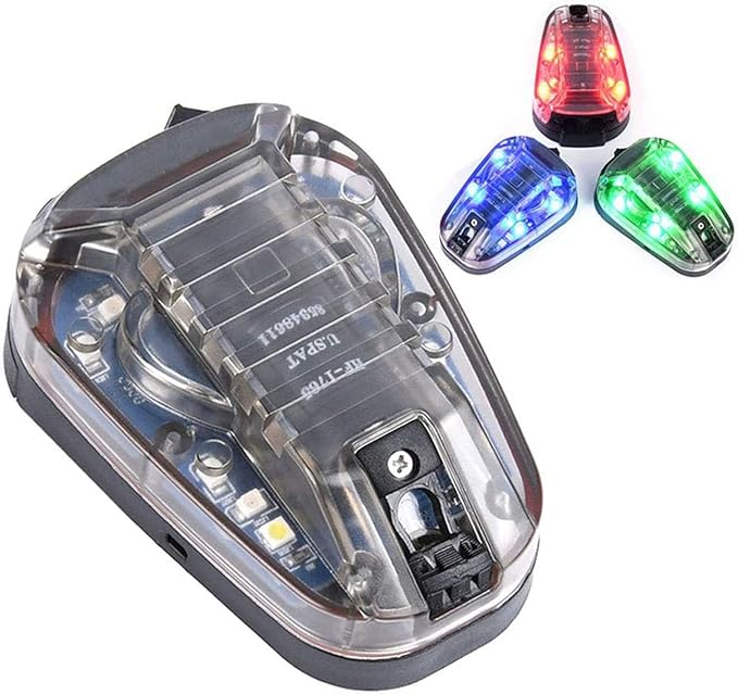LThyzszb Tactical Helmet Light Signal Light with LED + IR/Strobe Military IFF Helmet Light Flashlight Survival Signal Ligh...
