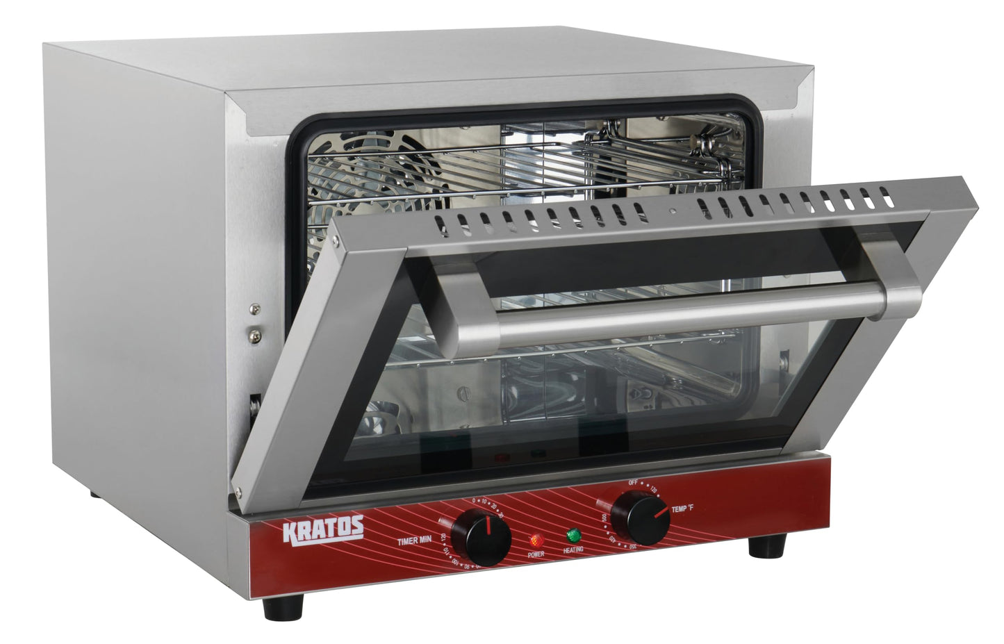 Kratos Commercial Oven, Quarter Size Electric Countertop Convection Oven, Holds Three Quarter Size Sheet Pans, 120V (29M-001)