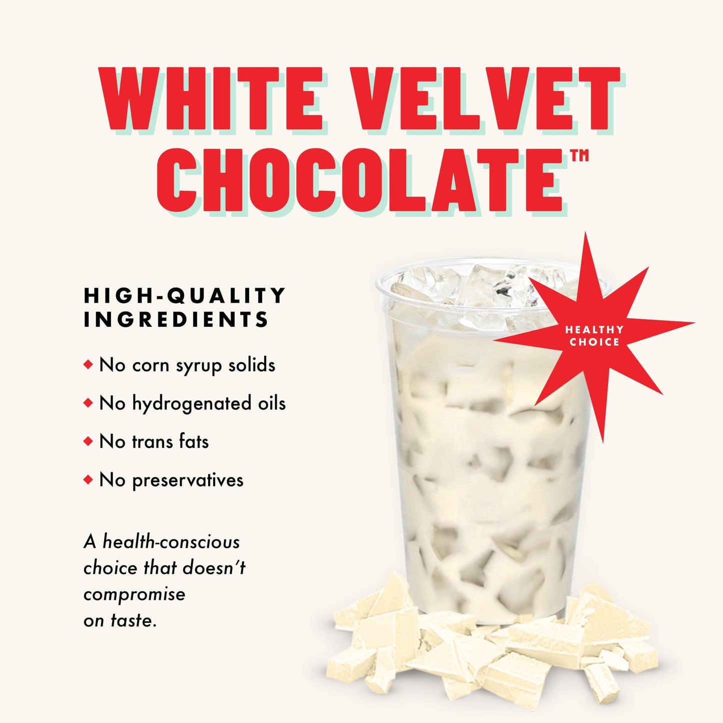Gosh That’s Good! White Velvet Chocolate Flavor – 3 lb – Barista-Style, Lactose-Free