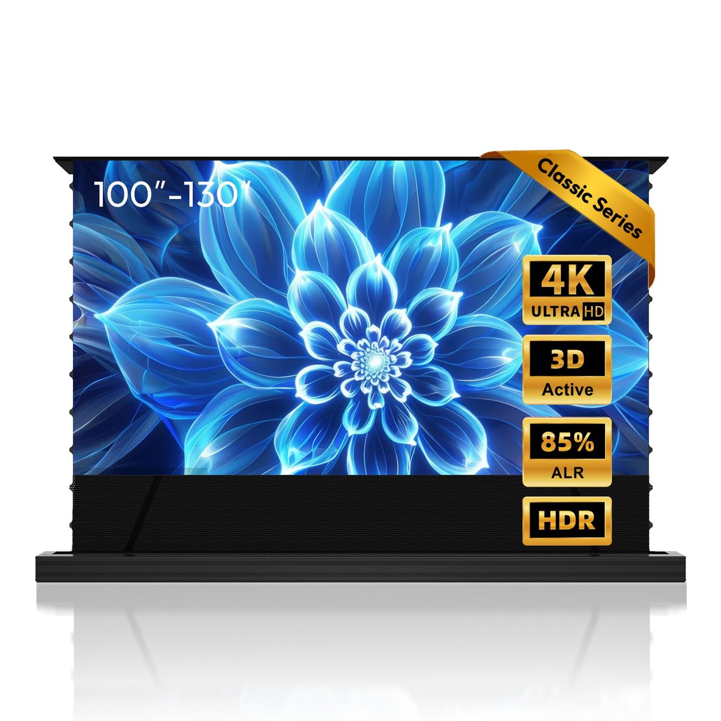 NothingProjector Motorized ALR Screen, 85% Ambient Light Rejecting, 120 inch, Floor Rising, 4K/8K UHD, Active 3D, Anti Daylight, Retractable Automatic for Standard/Long/Ultra Short Throw Projector