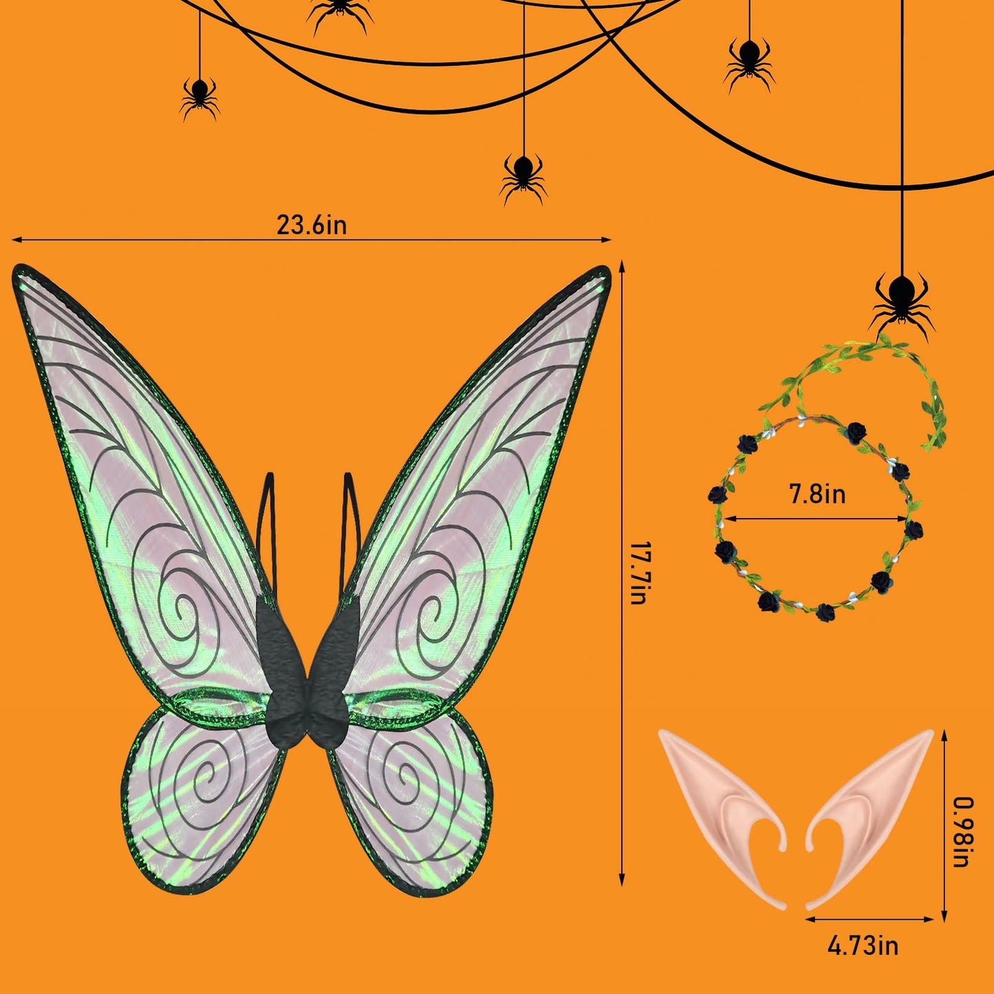 U-Goforst Fairy Wings for Adults Women Butterfly Wings for Girls Angel Wing Halloween Costume Dress Up Cosplay