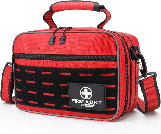 VRIEXSD Premium 450 Piece Large First Aid Kit for Home, Travel, Camping, Car, Hiking & Outdoor Emergencies - Emergency Med...