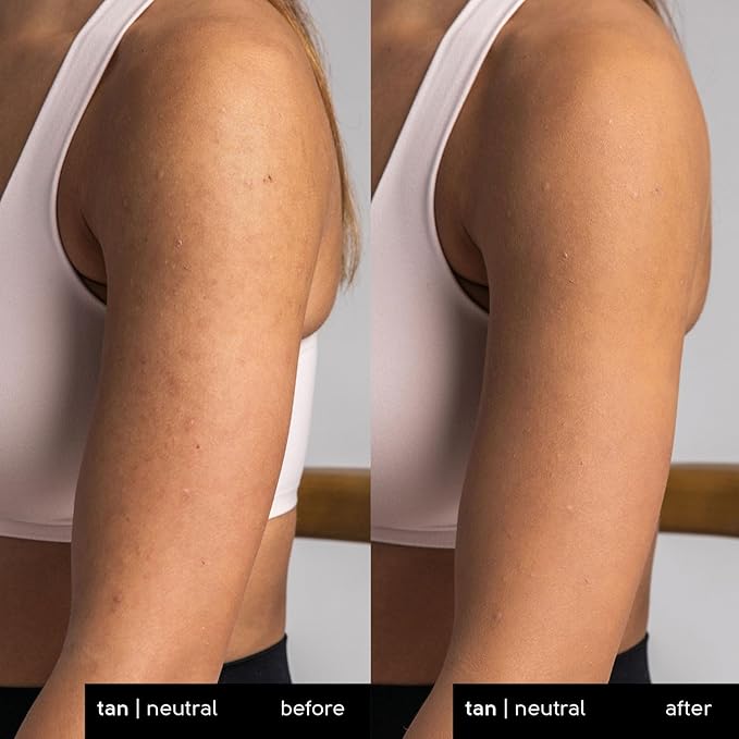 Tinge Tint Body Makeup, Lasts Up to 48 Hours, Medium Coverage Cream With Amino Acids, Hyaluronic Acid & Lysine, Semi Matte Finish, Water & Transfer Resistant, 3.38 Fl Oz - Tan Neutral
