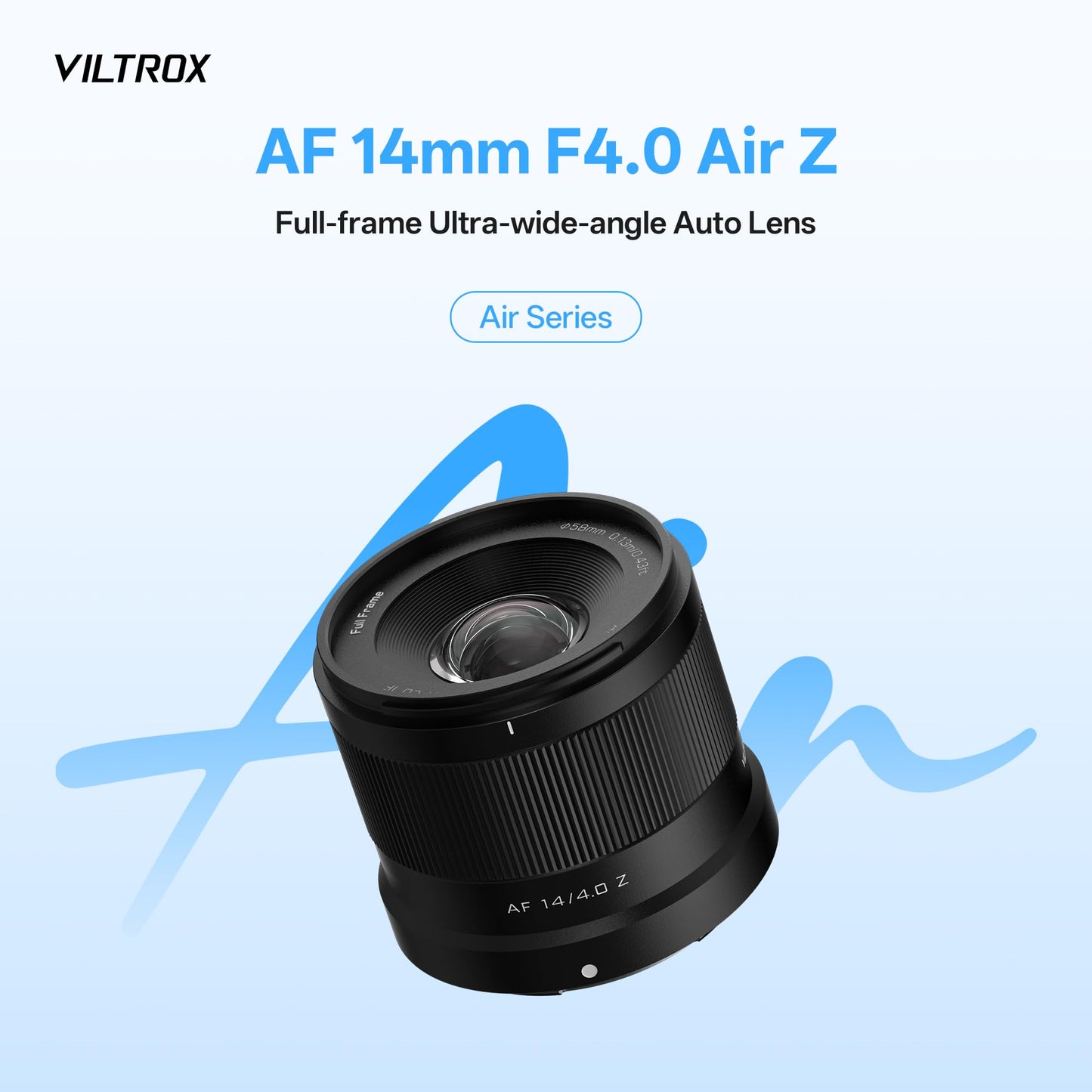 VILTROX AF 14mm F4.0 f/4.0 Air Full Frame Lens for Nikon Z Mount, 112.6° Ultra-Wide Angle Auto Focus STM Prime Portrait Lens Compatible with Nikon Z-Mount Cameras Z5 Z5II Z50II Z6II Z30 Z8 ZFC ZF