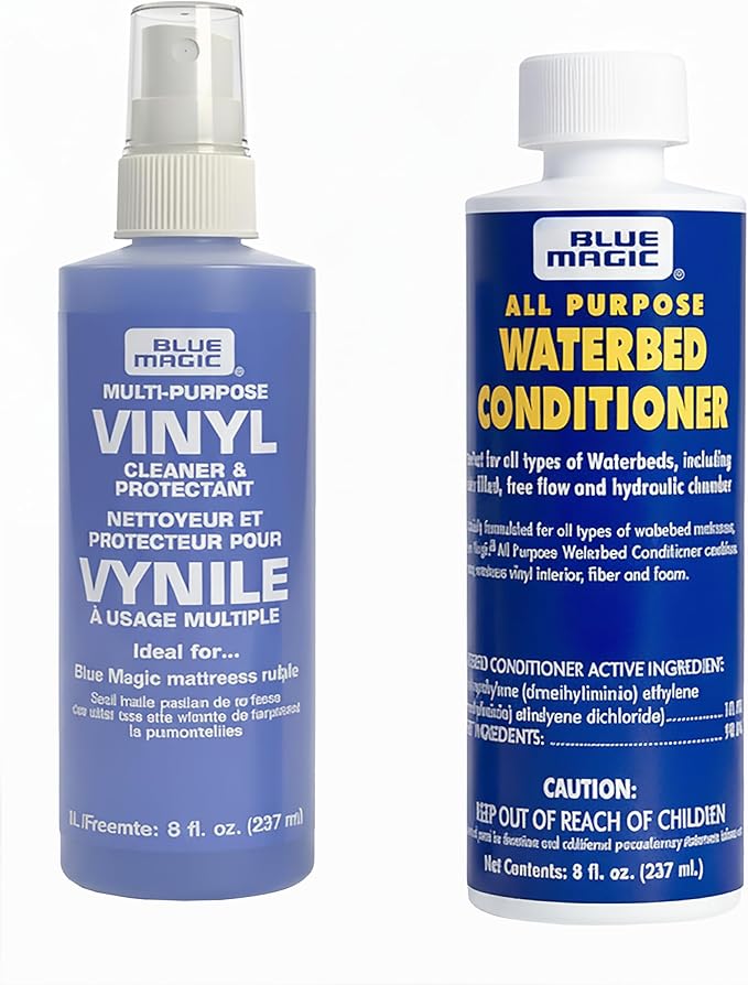 Blue Magic Waterbed Maintenance Kit – Includes All-Purpose Waterbed Treatment and Multi-Purpose Vinyl Cleaner