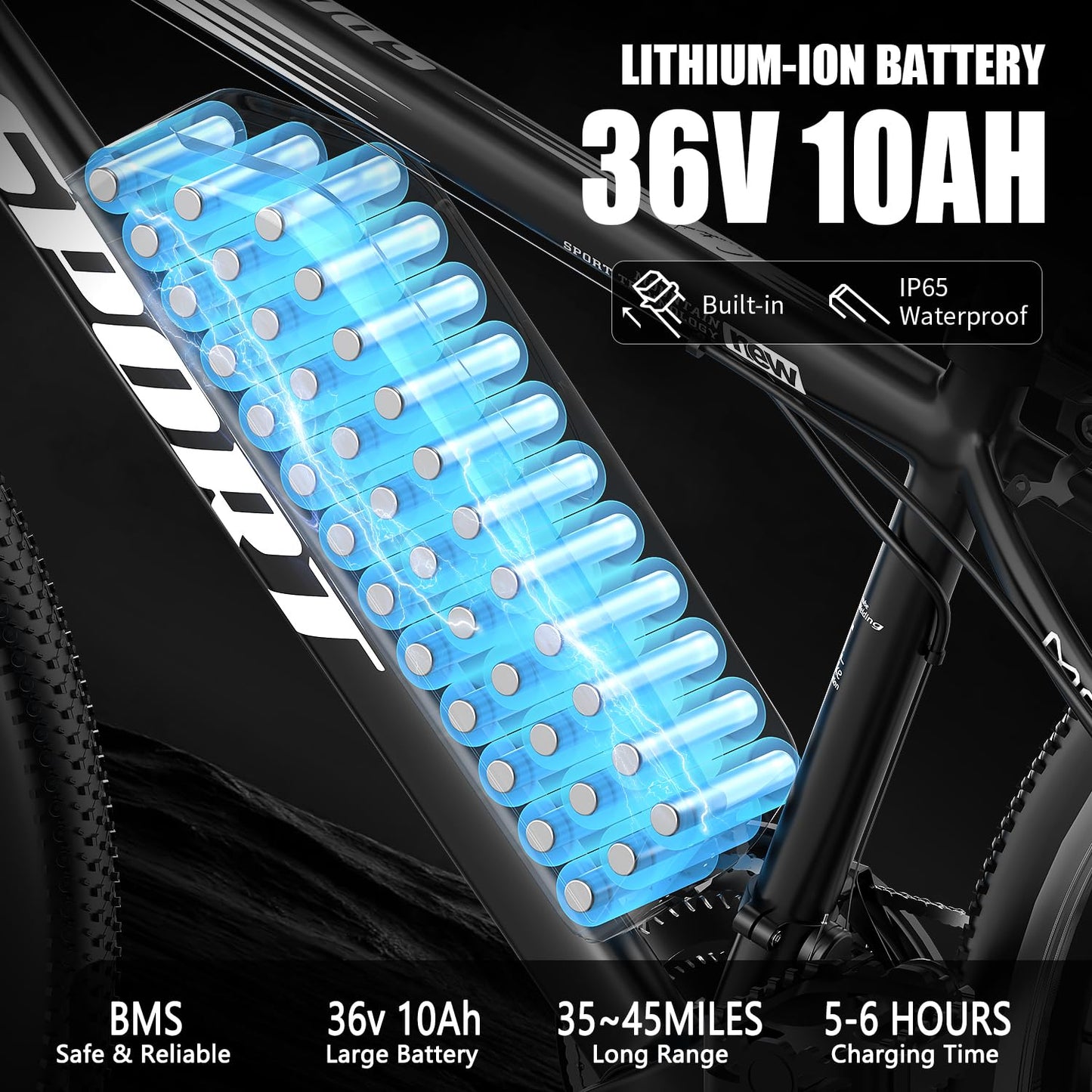 ASKGO Electric Bike for Adults, 500W/750W Motor, 26" Tires, 25mph 35miles Rang Commuting Mountain E Bikes, 48V 499WH Battery Electric Bicycle, 7 Speed Gear, UL 2849 Certification