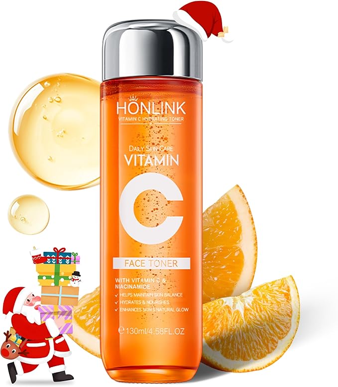 5X Vitamin C Toner HONLINK Facial Care Toners,Gift for Her, Hyaluronic Acid Hydrating Facial Treatment for Even Skin Tone,...