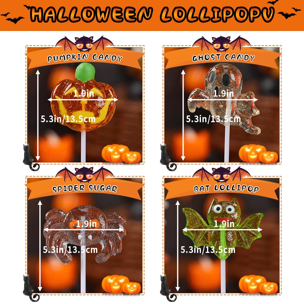 ANNICOO Halloween Trick or Treat lollipop,Individually Wrapped 28 Pack, Great for Goody Party Bag Fillers