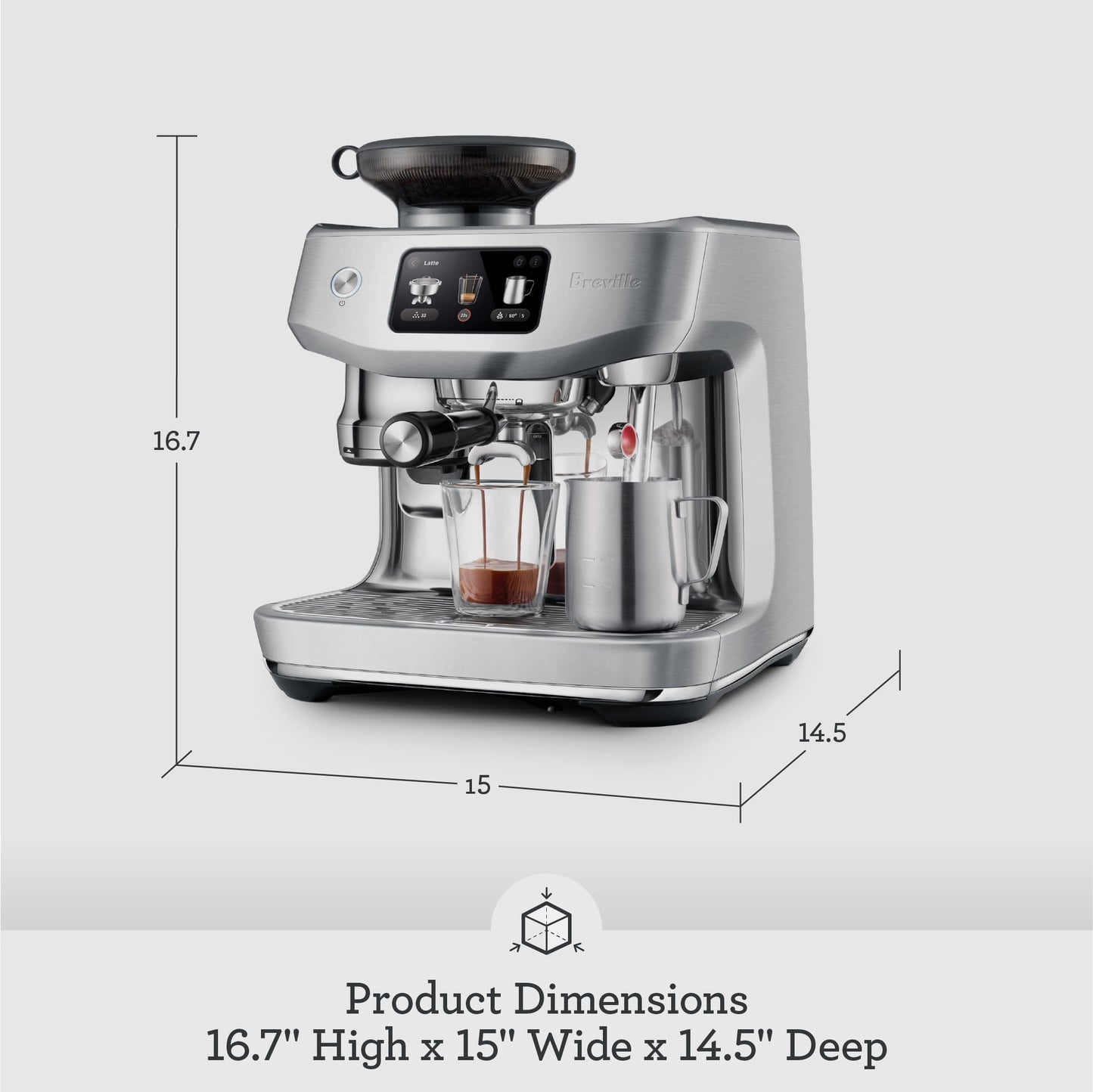 Breville Oracle Jet Espresso Machine, Black Truffle