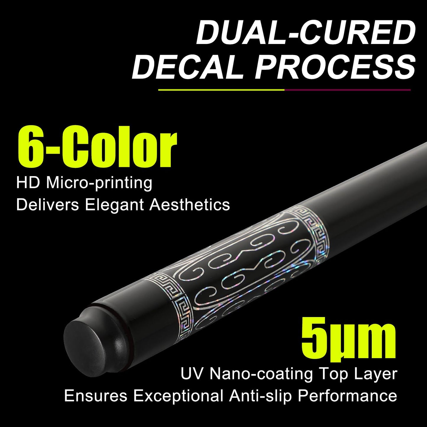 Cesrriv Sport Carbon Fiber Pool Cue Stick 20-21 oz, Professional 13mm Rainbow Tip, 3/8 * 8 Joint, Includes Cue Case, Joint Protectors, Cue Chalks and Gloves
