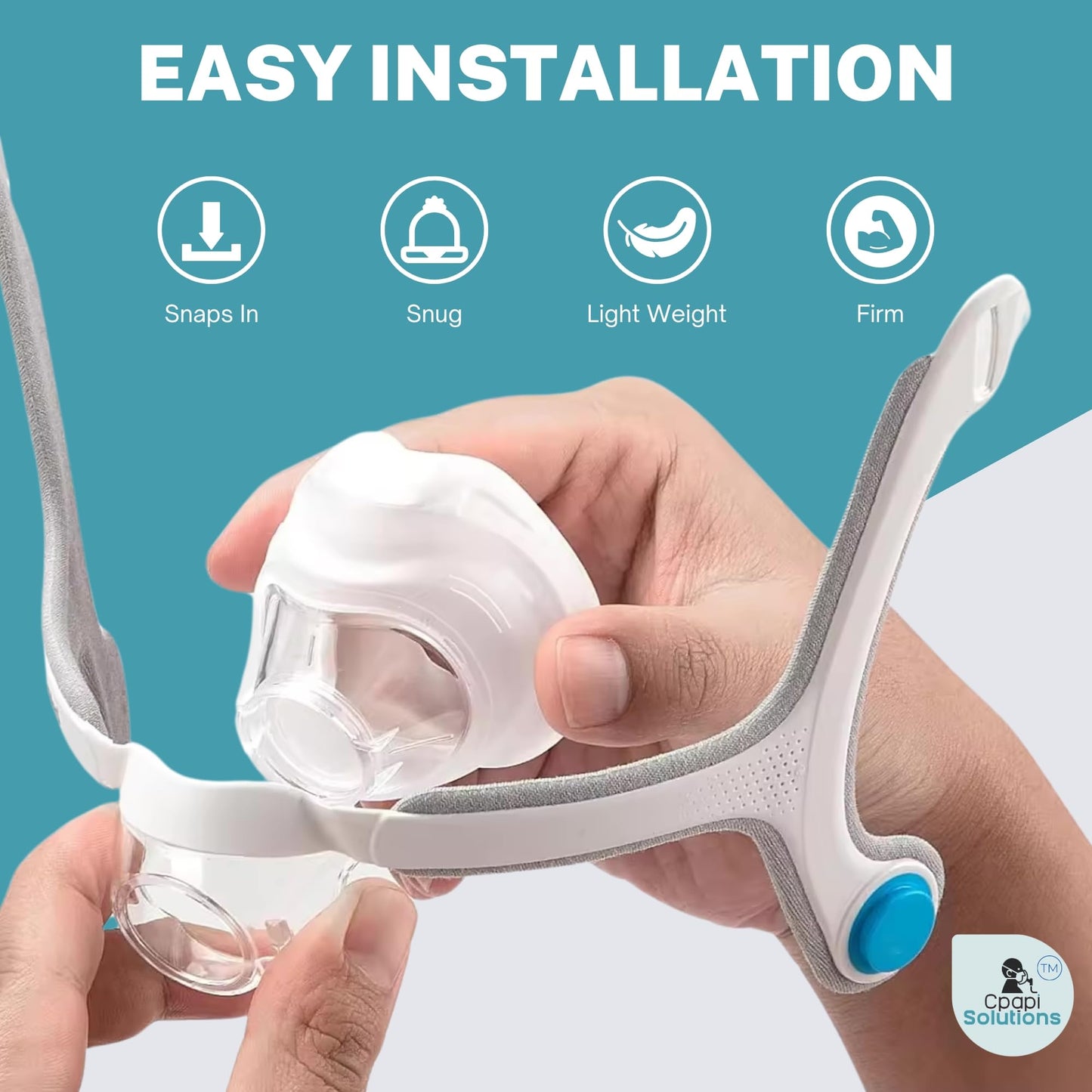 CPAPi Solutions N20 Replacement Cushions – 2-Pack – Compatible with AirFit & AirTouch CPAP Nasal Masks – Premium Fit, Soft & Durable Material, Covers Nose (Medium)