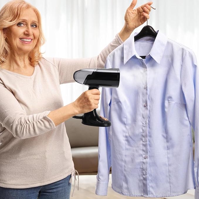 Diydeg Steamer for Clothes, Portable Handheld Strong Penetrating Garment Steamer for Wool Cotton and Silk, 1500W Clothes Steamers with 128ML Water Tank for Home and Travel
