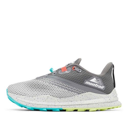 Columbia Women's Montrail Trinity FKT, Grey Ice/Bright Aqua, 9