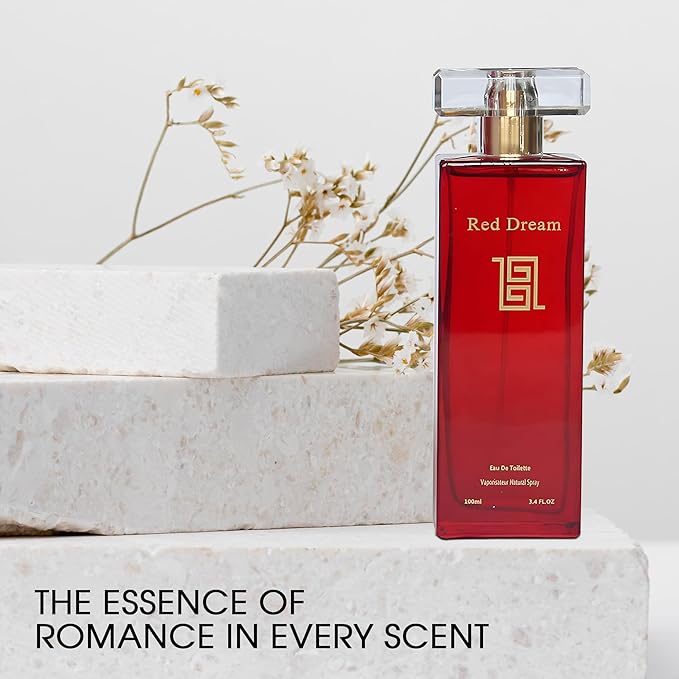 4-Piece Women's Perfume Set with 10ml Rollerball, EDP Collection, Variety of Fragrances,Long Lasting Fragrance (Delilah-UB/Red Dream/Dcy Blue/Euphemia)