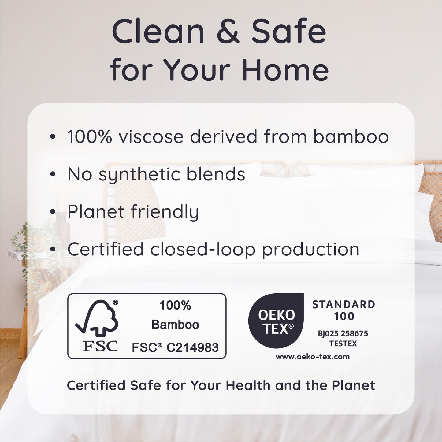 Bambaw 100% Viscose Derived from Bamboo Pillowcase Standard Size – Set of 2 Cooling Pillow Cases Standard Size, Breathable & Anti Acne Pillow Case, Cooling Pillow Cover with Envelope Closure (White)