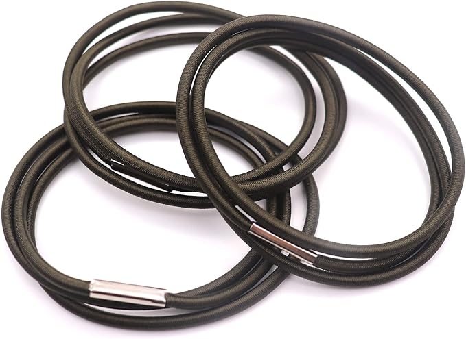 Trash Can Bands, Hongmed Garbage Can Band Keep Trash Bag in Place, Multifunction Large Rubber Bands Fit 13 to 32 Gallon Cans, Set of 3 in Green