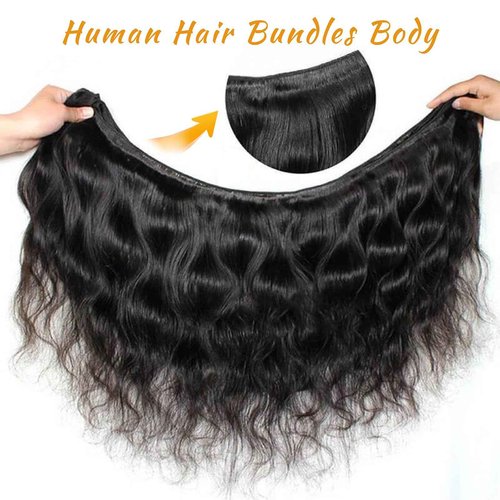 14A Brazilian Body Wave Bundles Human Hair 18 20 22 Inch 100% Real Raw Virgin Human Hair Bundles Body Wave 3 Bundles Human Hair Extension Natural Color（18 20 22）
