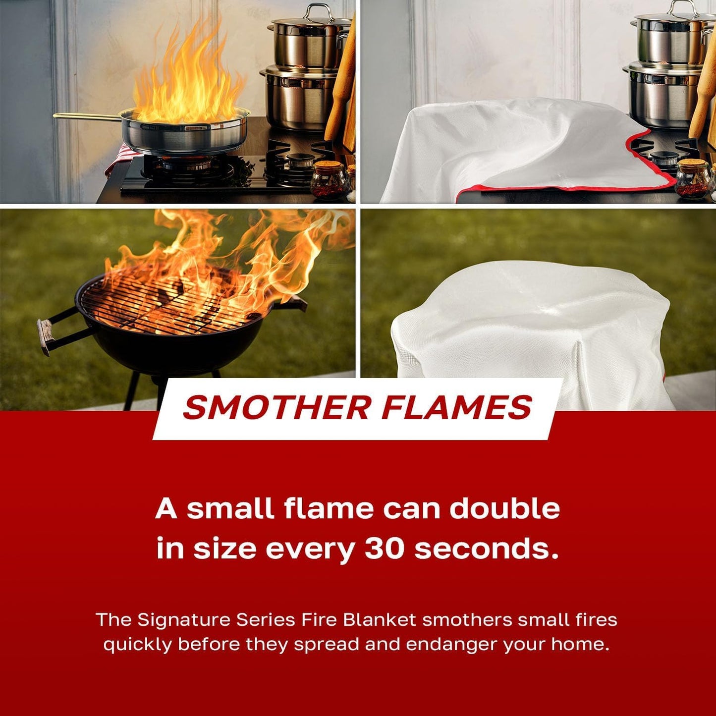 LifeSafe StaySafe All-in-1 Portable Fire Extinguisher with Signature Series Fire Blanket, Compact Emergency Fire Spray, Flame Suppression Fiberglass, Eco-Friendly | for Home Safety
