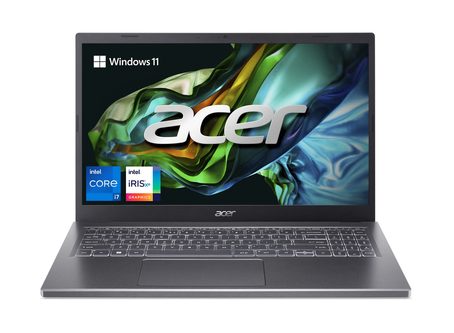 Acer Aspire 5 15 Slim Laptop | 15.6 Fhd (1920 X 1080) Ips |Core I7-1355U | Intel Iris Xe Graphics | 16Gb Lpddr5 | 512Gb Gen 4 Ss