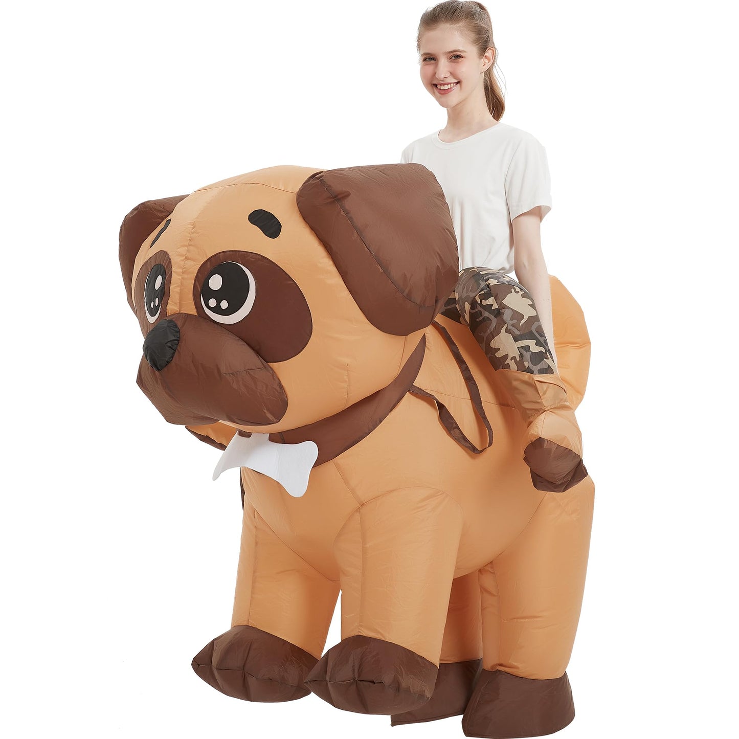 RQUXMT Blow Up Party Costumes,Inflatable Costume Adult,Dog Inflatable Costume,Halloween Costumes for Men Women (72INCH)