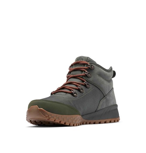 Columbia Mens Fairbanks Mid, Gravel/Dark Moss, 7.5